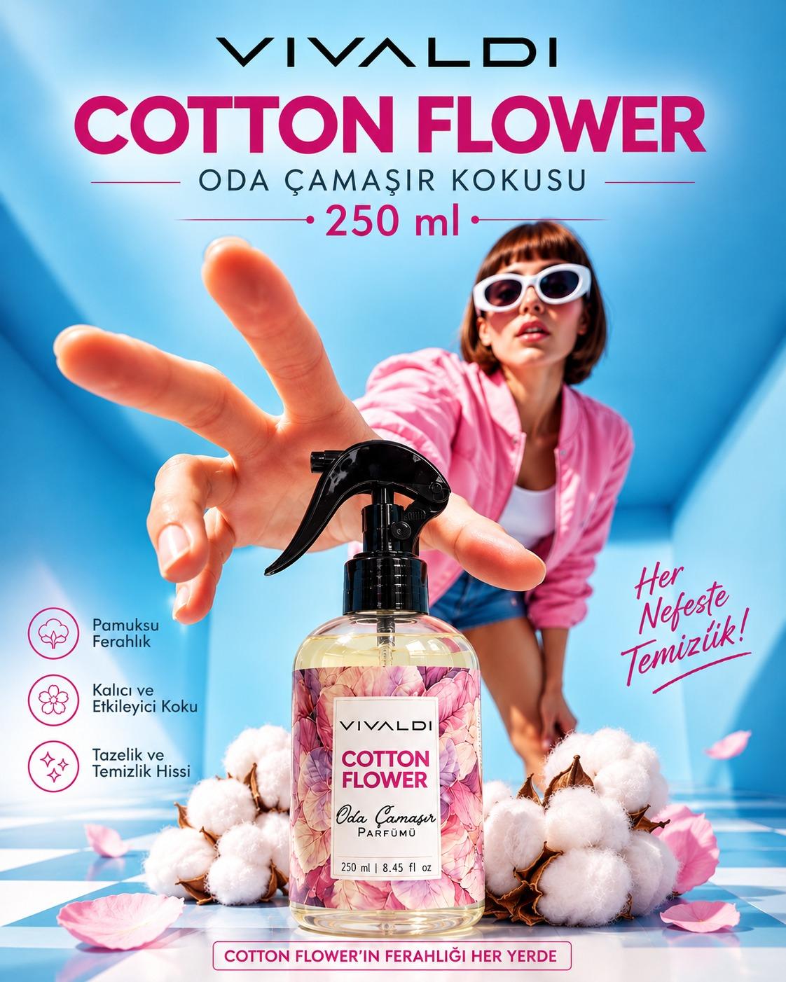 Cotton Flower 250 ml oda spreyi şişesi